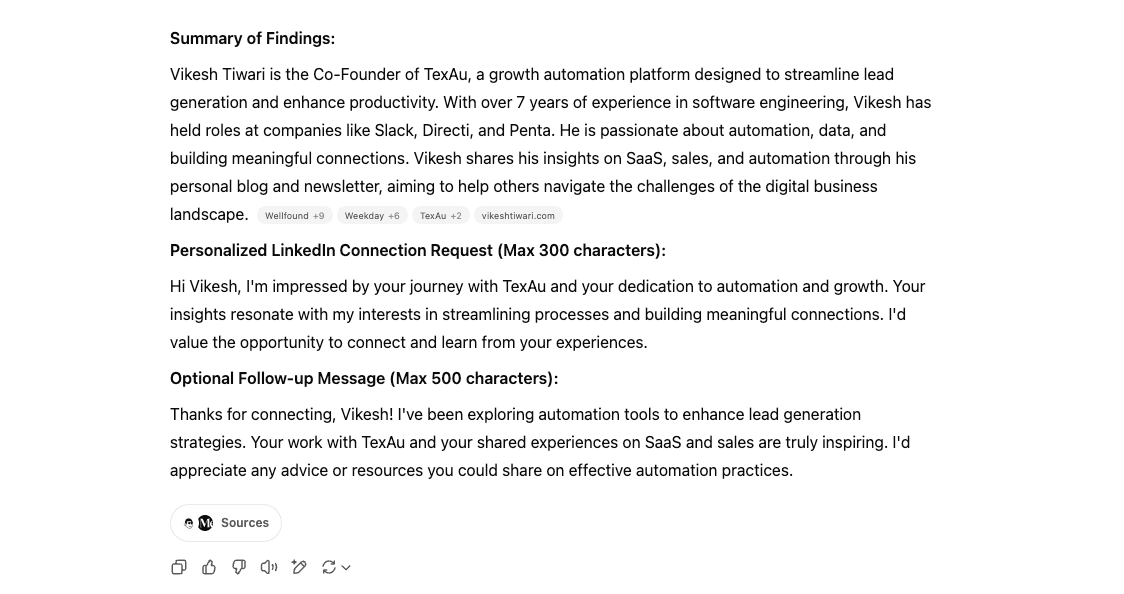 Personalized LinkedIn Connection Request - Vikesh Tiwari