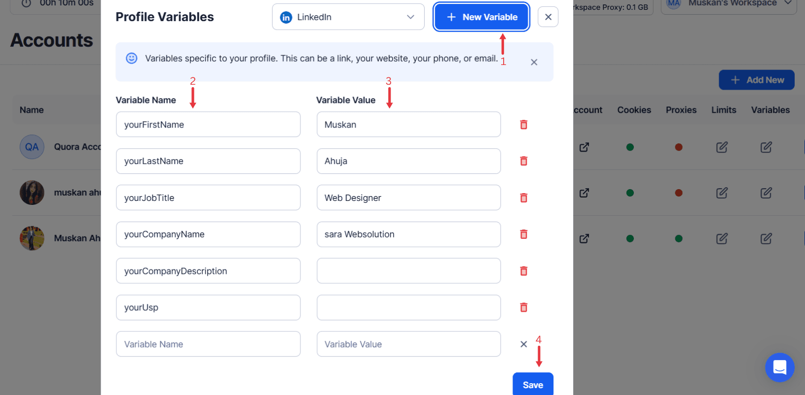 profile-variables-window