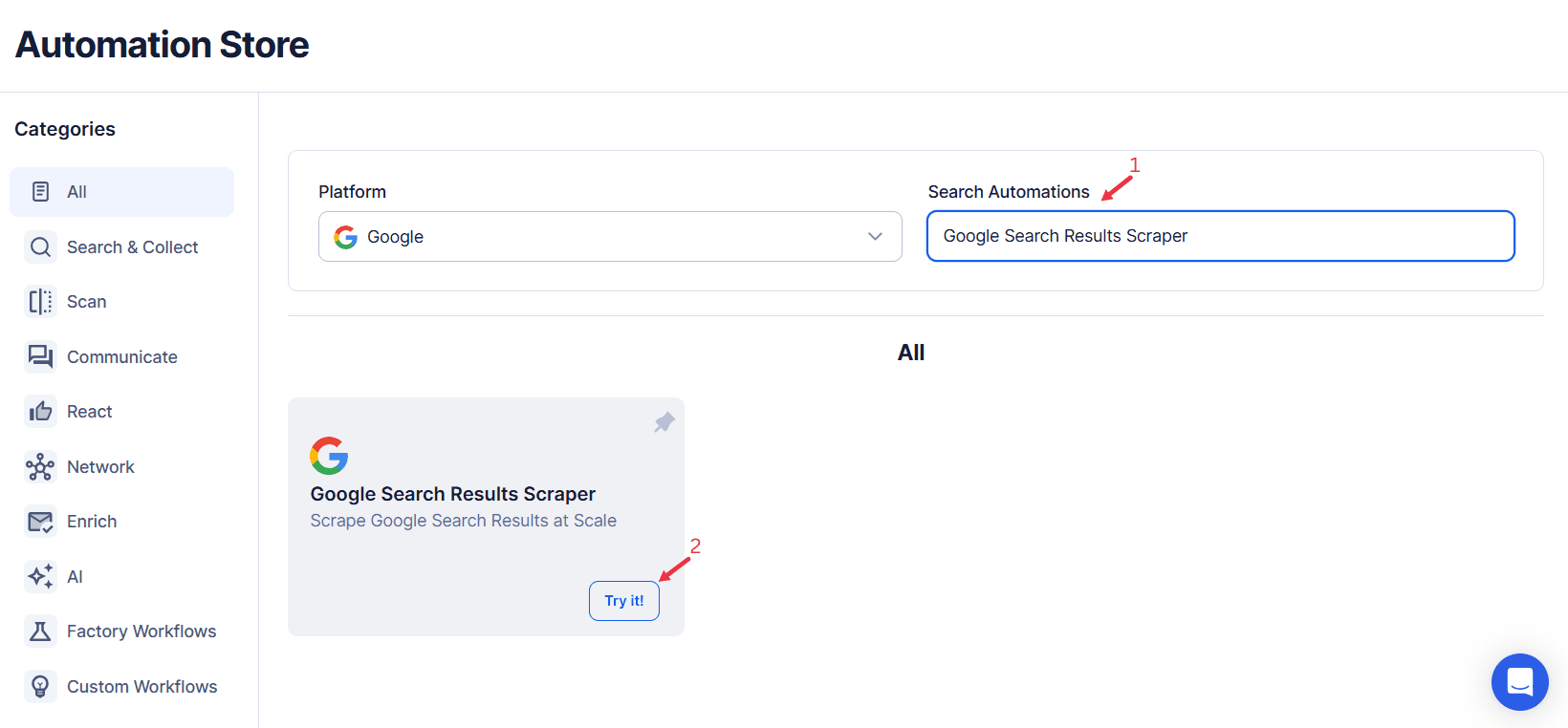 search-for-the-particular-google-automation