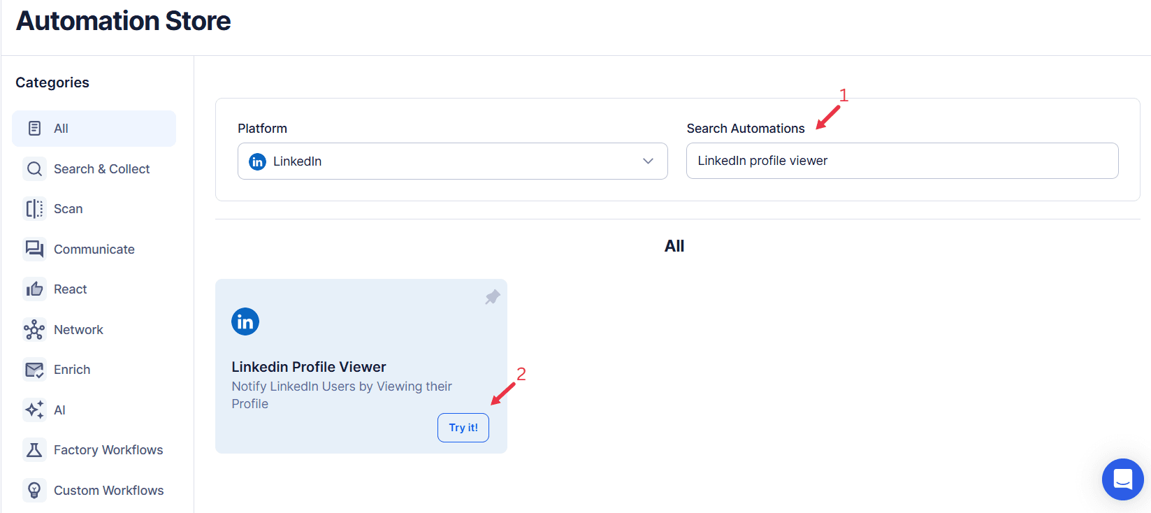 search-the-particular-linkedin-automation